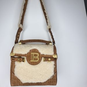Balmain BBuzz 23 Shearling & Suede